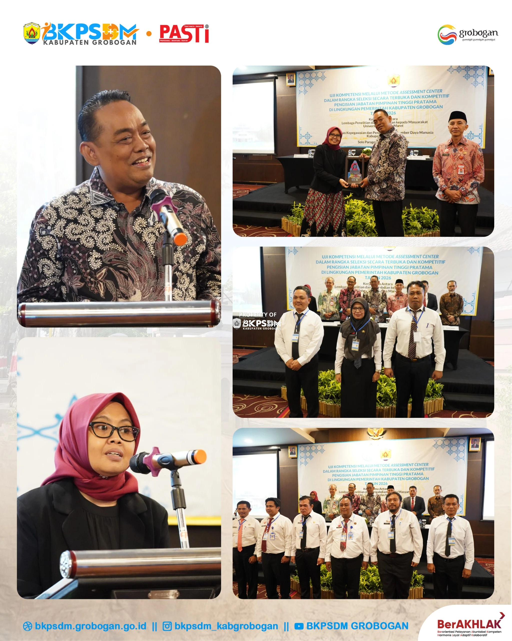 Pembukaan Uji Kompetensi Seleksi secara Terbuka dan Kompetitif Pengisian Jabatan Pimpinan Tinggi Pratama di Lingkungan Pemerintah Kabupaten Grobogan Tahun 2026
